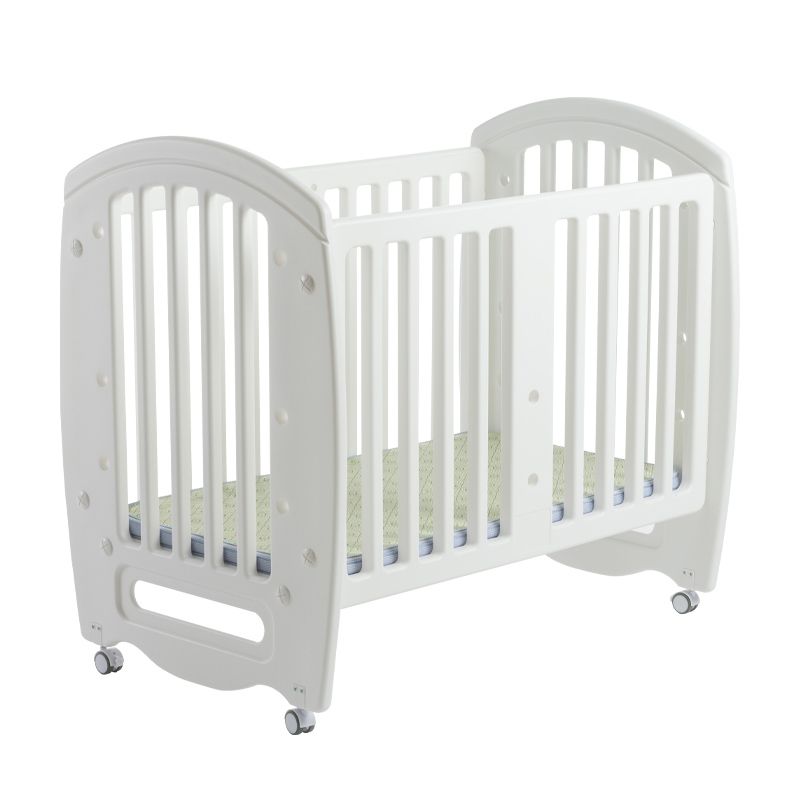 Adjustable Height Movable Crib Modern Plastic 4-In-1 Convertible Crib