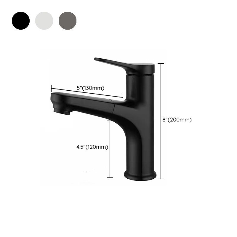 Contemporary Style Centerset Faucets Bathroom Faucets with Lever Handle