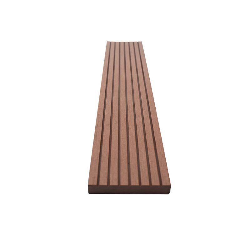 Outdoor Floor Patio Stripe Composite Wooden Water-resistant Deck Plank