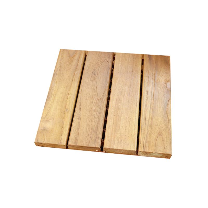 Interlocking Patio Flooring Tiles Solid Wood Patio Flooring Tiles for Outdoor