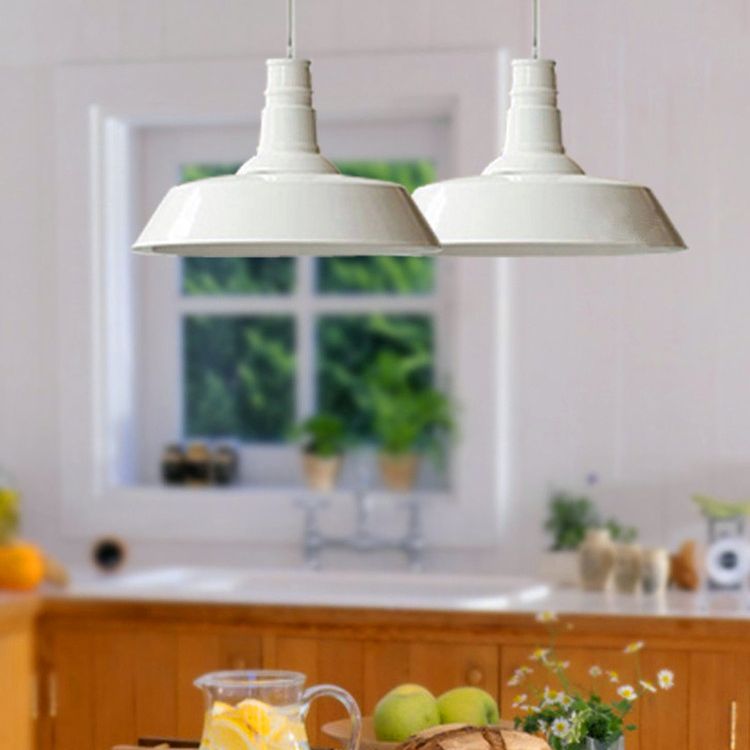 Shaded Pendant Lighting Fixture Industrial Style Metal Commercial Pendant Lighting