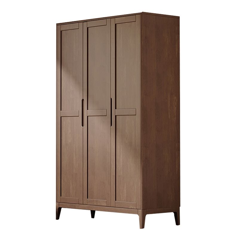 Contemporary Wooden Closet Glossy Kids Closet with Garment Rod