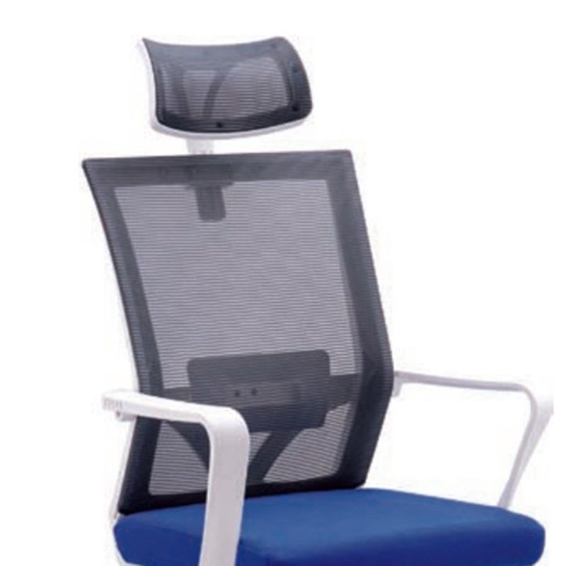 Modern Arms Included Chair High-Back Mesh Desk Chair with Pillow