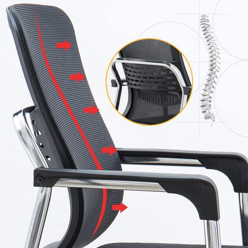 Modern No Wheels Office Chair No Distressing Ergonomic Desk Chair