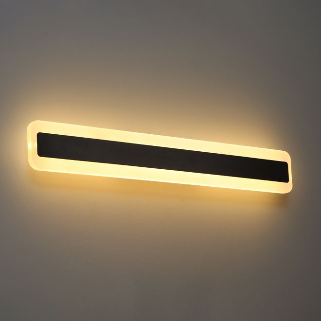 Rectangle Mirror Lamp Modern Simple Wall Light Fixture for Bathroom Washroom