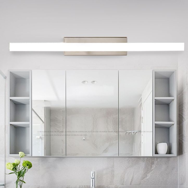 Luz ajustable Minimalismo moderno Tocador de baño Luz lineal LED LEDLIC LUCHENES EN CROME