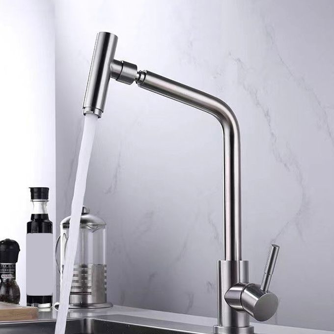 1-Handle Faucets with Water Dispenser Stainless Steel Standard Kitchen Faucets