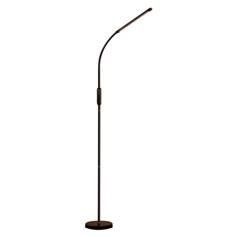 Linear Shape Metal Floor Lighting Contemporary Style 1 Light Floor Lamp