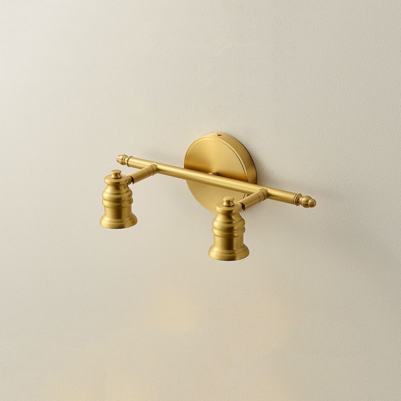 Traditional Bell Vanity Sconce Lights Metallic Wall Mount Light Fixture for Bathroom