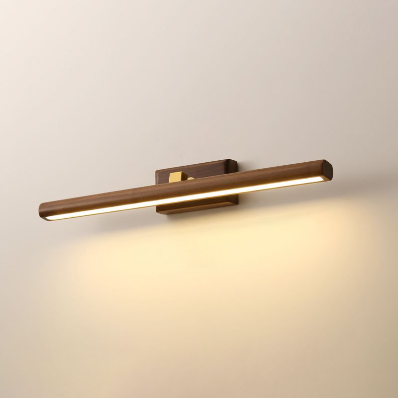 Minimalist Style Vanity Light Bar Walnut Led Vanity Mirror Lights for Dressing Table