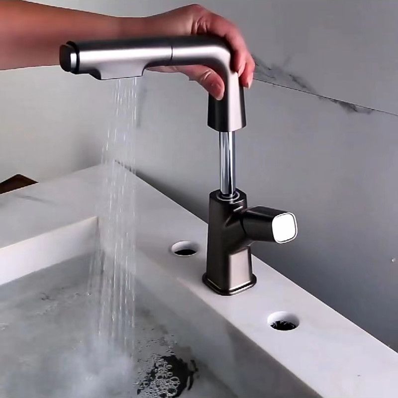 Single Handle Faucet Contemporary Style Sink Faucet for Bathroom