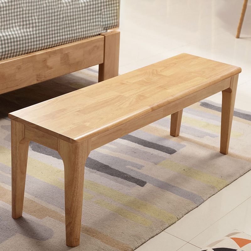 13.8 Inch Wide Seating Bench Modern Solid Wood Bench with Legs