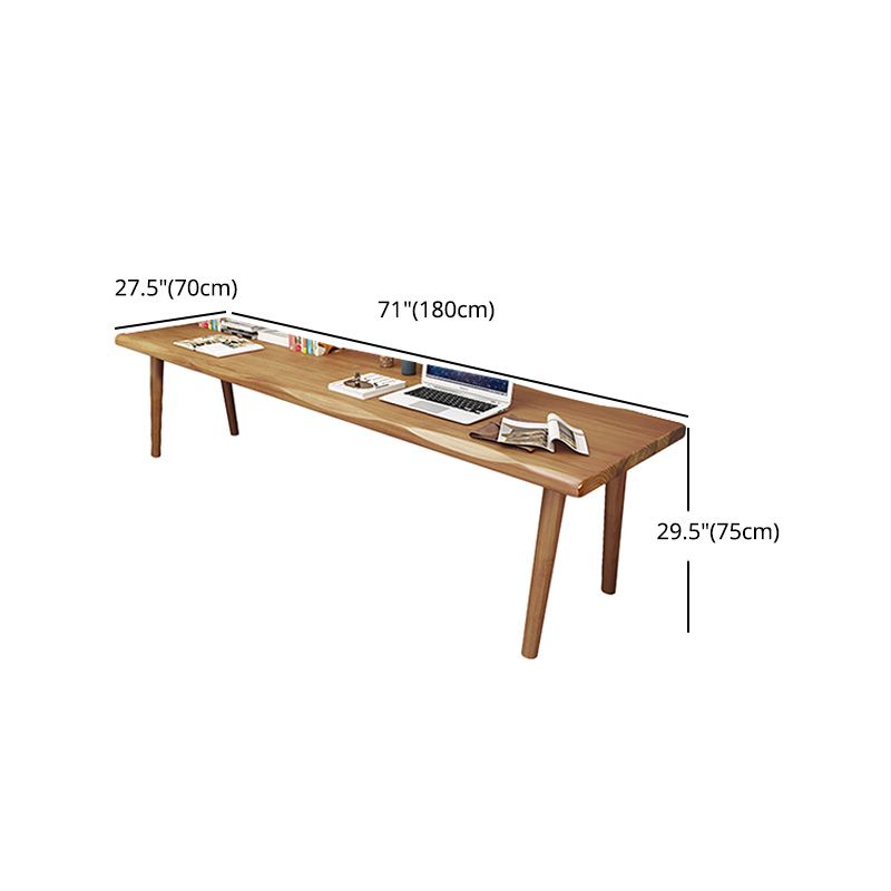 Modern Style Parsons Writing Desk Solid Wood Office Desk for Home