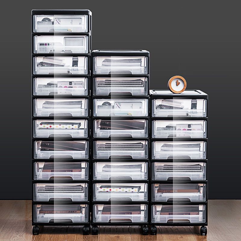 Transparent Filing Cabinet Modern Plastic Drawers Filing Cabinet