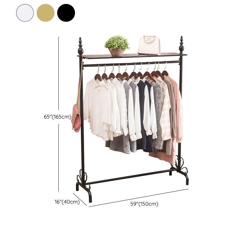 Modern Style Coat Rack Pure Color Free Standing Hooks Design Coat Rack with Shelves