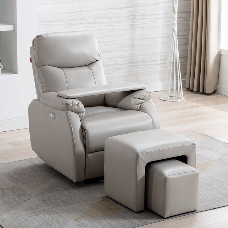 Faux Leather Home Theater Recliner Modern Standard Recliner for Theater
