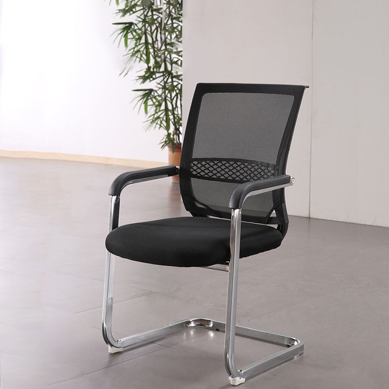 Steel Modern Fixed Arms Office Chair Lumbar Support Office Chair