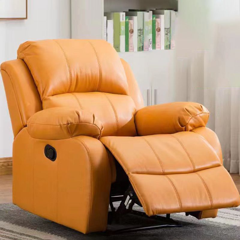 36.6" Wide Faux Leather Recliner Pillow Top Arm Recliner with Massage & USB Cord
