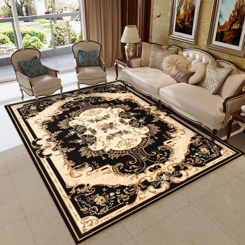 Marina del área tradicional alfombra de la alfombra del medallón del poliéster del poliéster alfombra alfombra alfombra para la decoración del hogar
