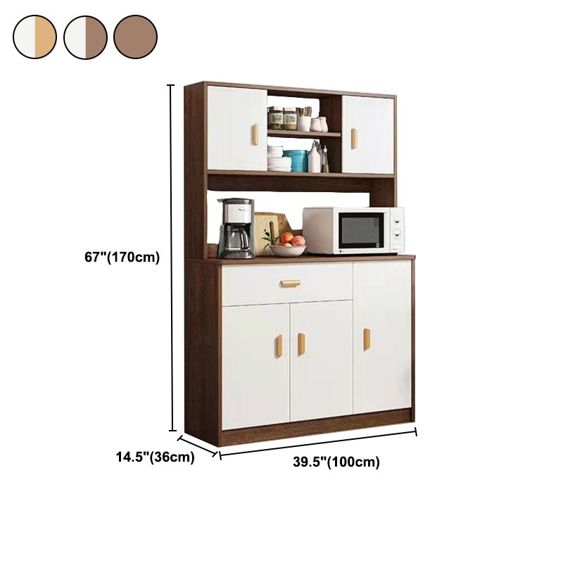 Contemporary Sideboard Engineered Wood Sideboard for Dining Room