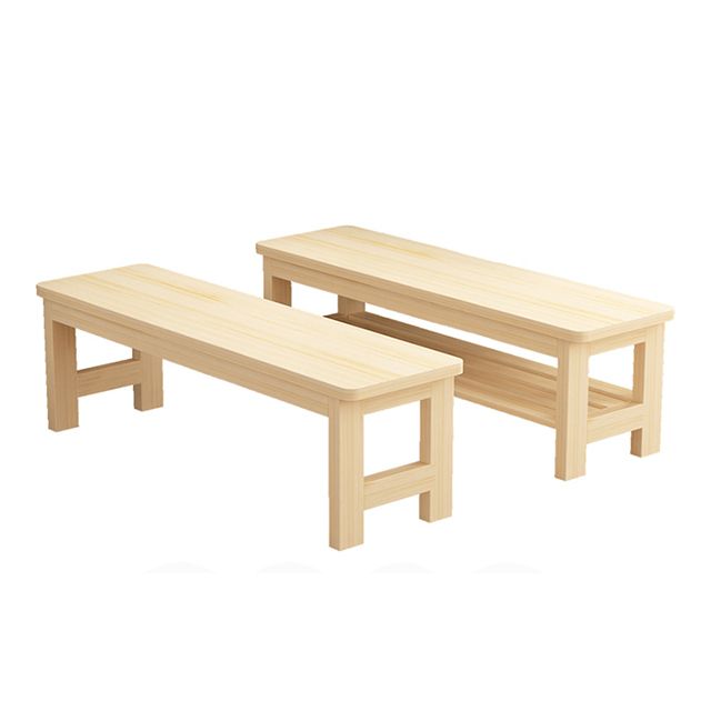 11.8" Wide Modern Entryway and Bedroom Bench Solid Wood Pine Bench