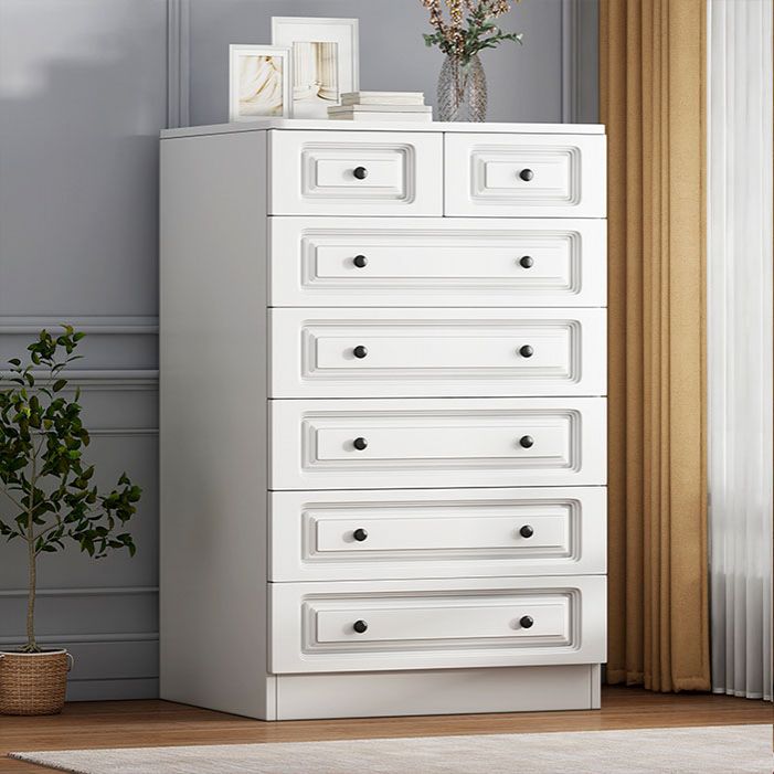 15 " D White Storage Chest Modern Bedroom Storage Chest Dresser with Drawers