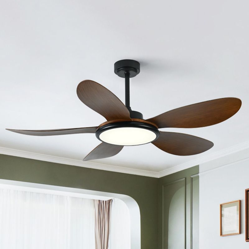 Nordic Style LED Ceiling Fan Lamp 5-Blade Fan Lighting for Living Room