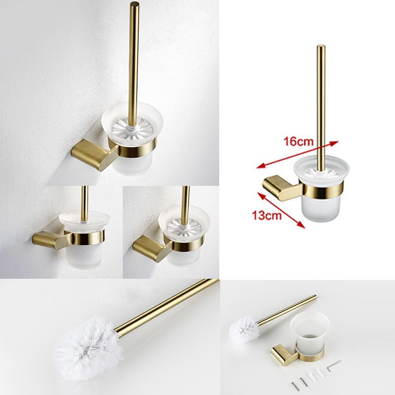 Brushed Brass Metal Bathroom Accessory As Individual Or As a Set