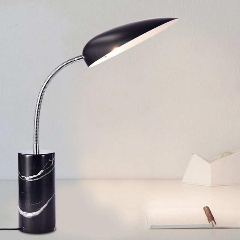 Sharp Tongue Metal Reading Book Light Modern White/Black Finish LED Table Lamp for Study Room