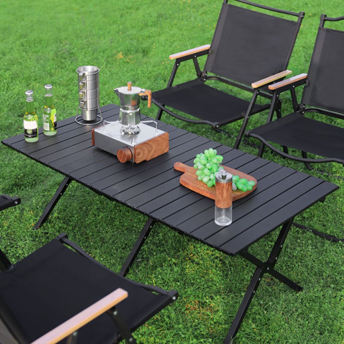 Contemporary Steel Camping Table Removable Folding Camping Table