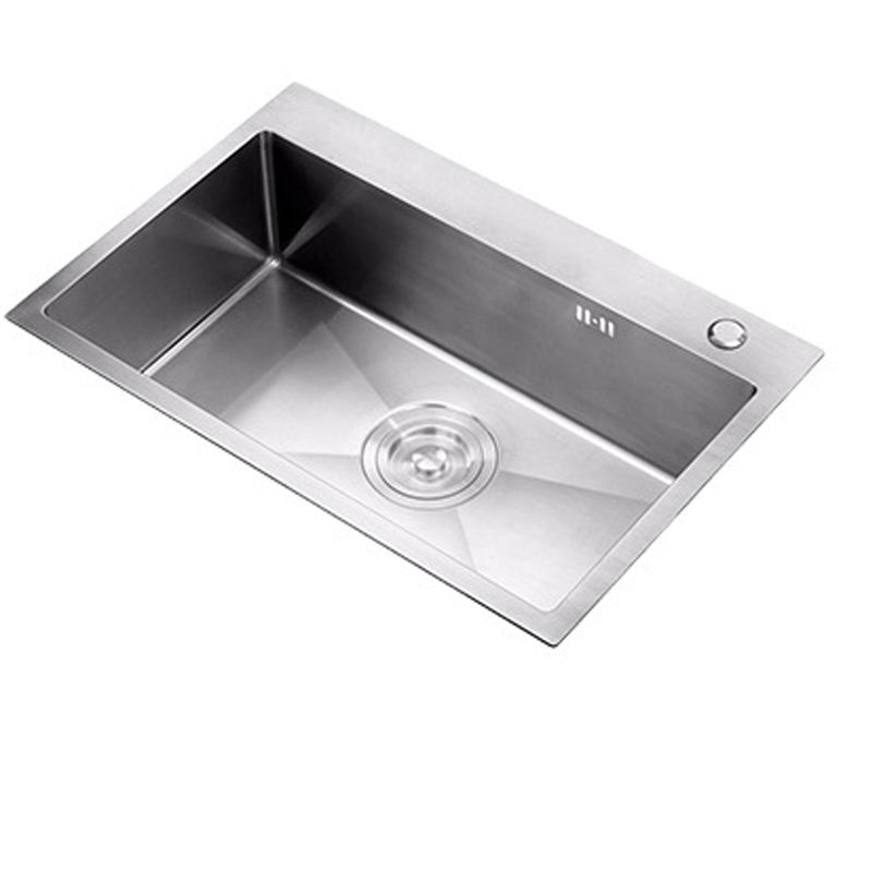 Contemporary Workstation Sink Stainless Steel Undermount Kitchen Sink