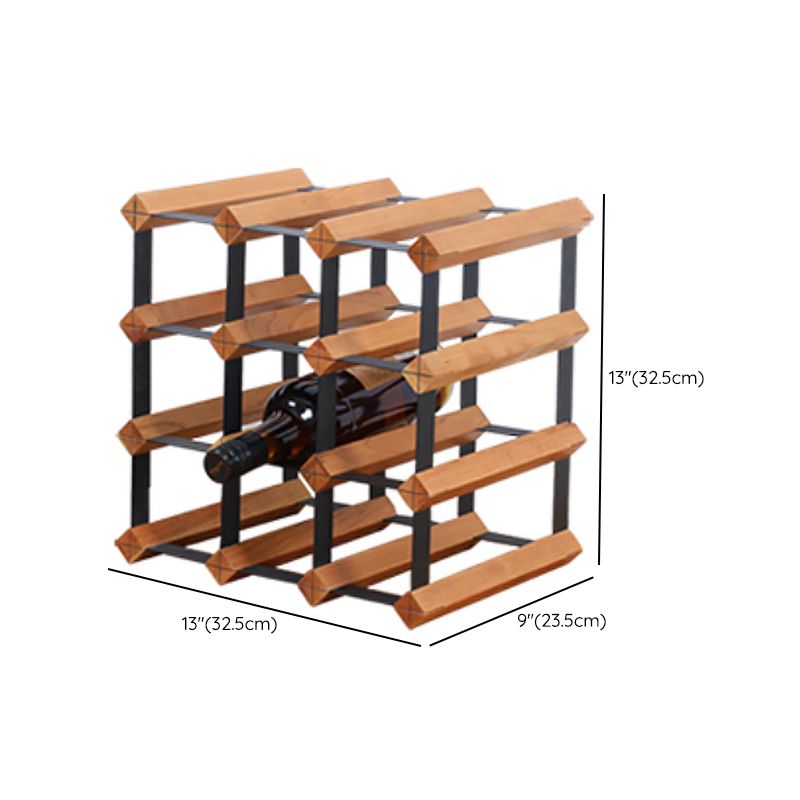 Tabletop Wine Rack Solid Wood Wine Bottle Rack for Living Room