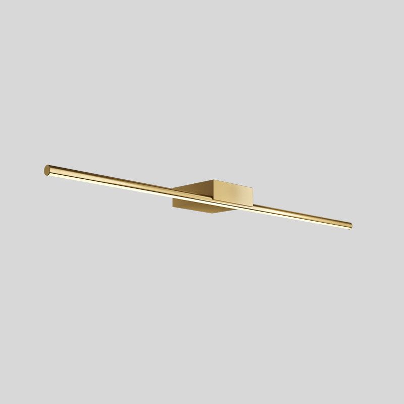 Gold Linear Wall Light in Modern Style Metal LED Vanity Wall Light for Bathroom