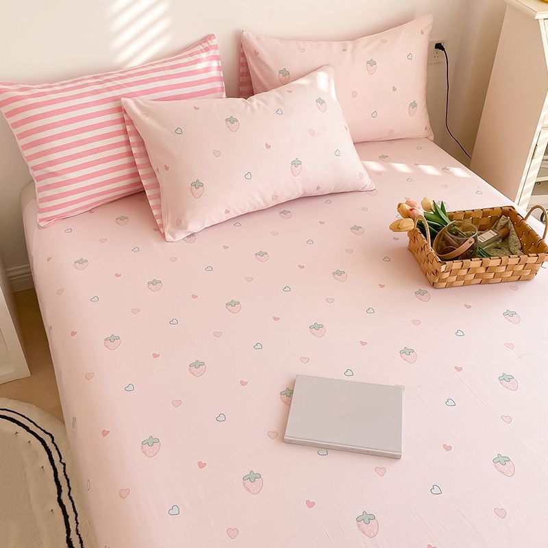 Fade Resistant Sheets Cotton Printed Breathable Soft Sheet Set