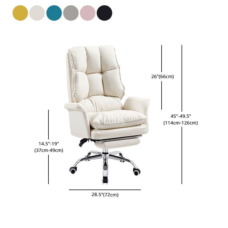 Modern Computer Ergonomic Upholstered Chair Height-adjustable Office Chair for Office