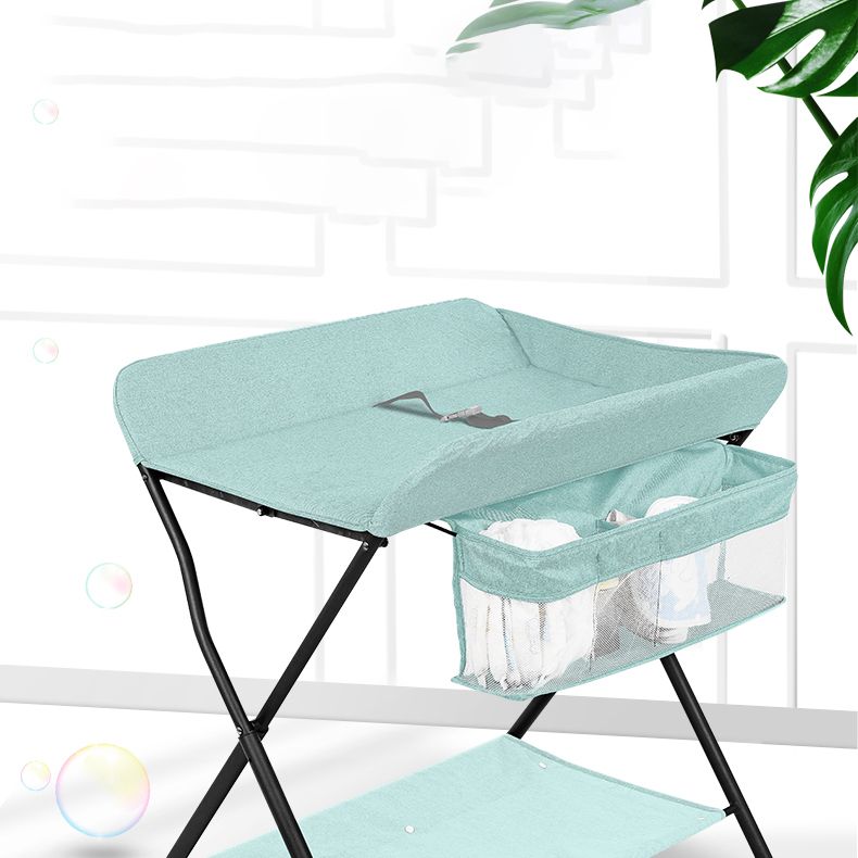 Metal Modern Baby Changing Table Folding Changing Table with Basket