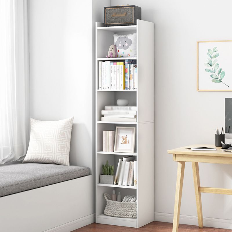 Manufactured Wood Scandinavian Bookshelf Vertical Bookcase for Home