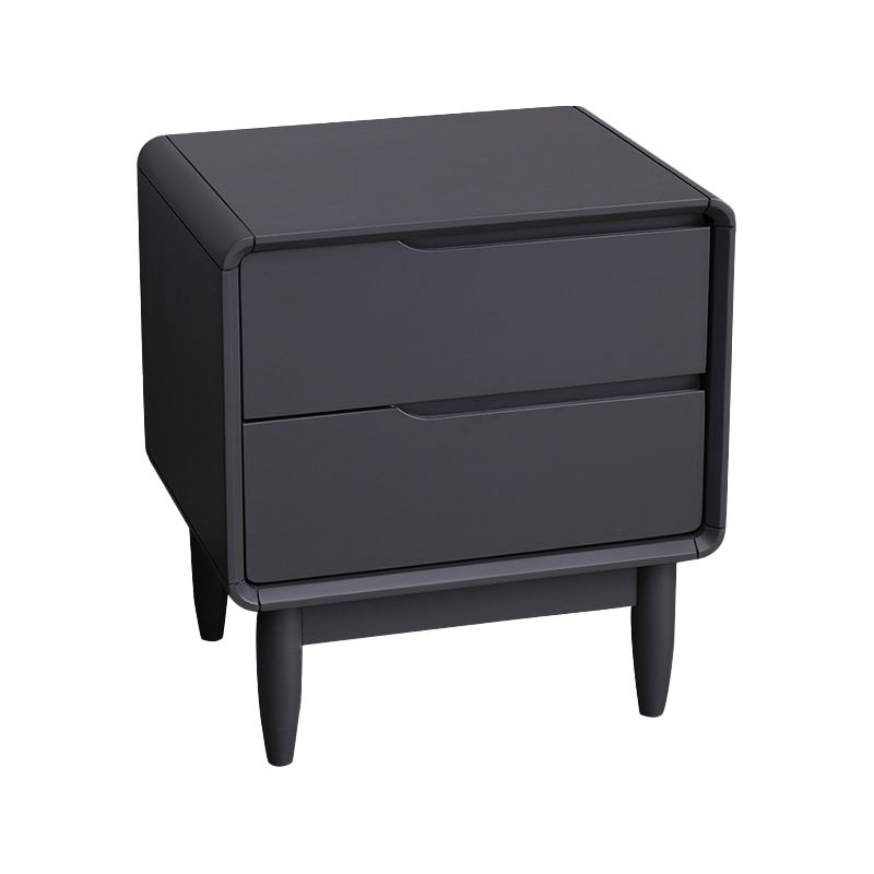 2 - Drawer Industrial Accent Table Nightstand Antique Finish Bed Nightstand