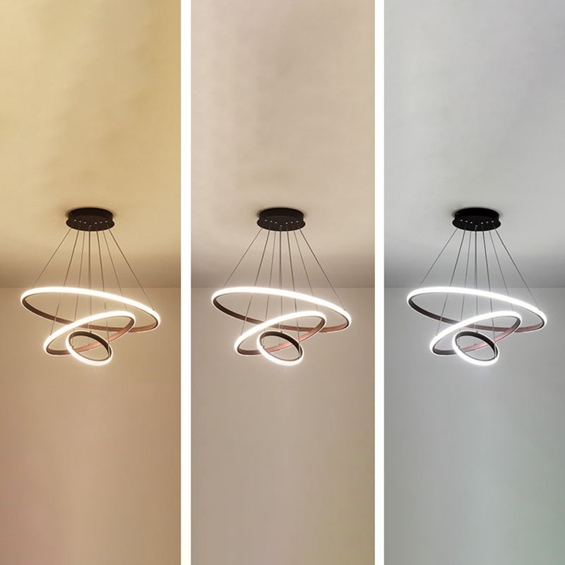 Tiered Metal Pendant Lighting Fixtures Modern Living Room Hanging Ceiling Lights