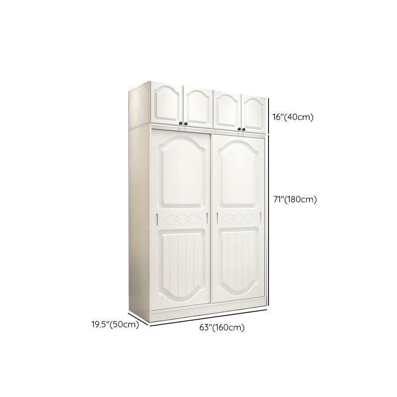 Contemporary Wardrobe Armoire Wood Wardrobe Closet with Door