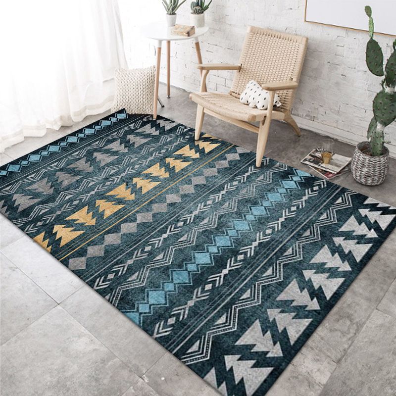 Tapis de chambre à coucher Morocco Print Intérieur Rapis en polyester Rapier avec un support sans glissement