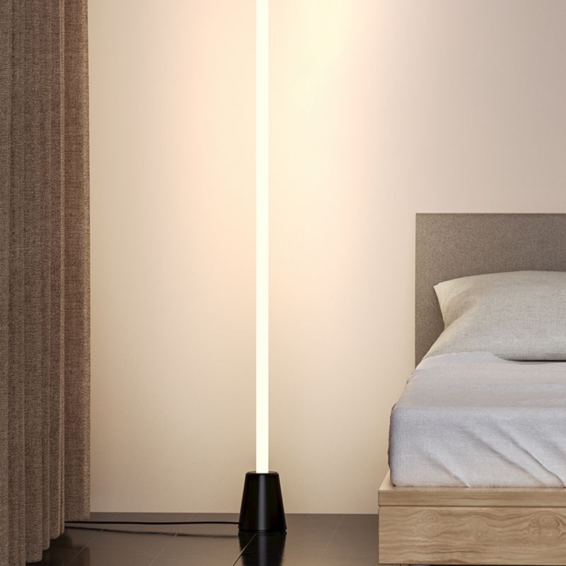 Minimalism Floor Lamp 1-Light Metal Linear Floor Light for Living Room