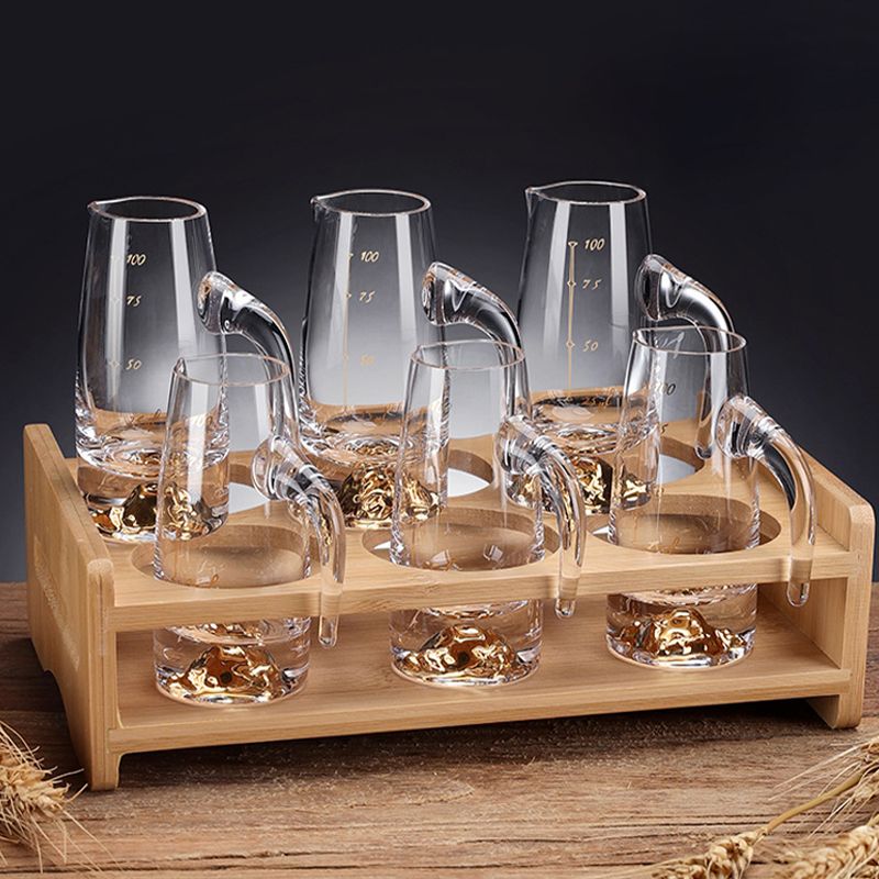 Modern Wine Glass Stemware Rack Holder Tabletop or Countertop Free-Stand Wine Holder Rack