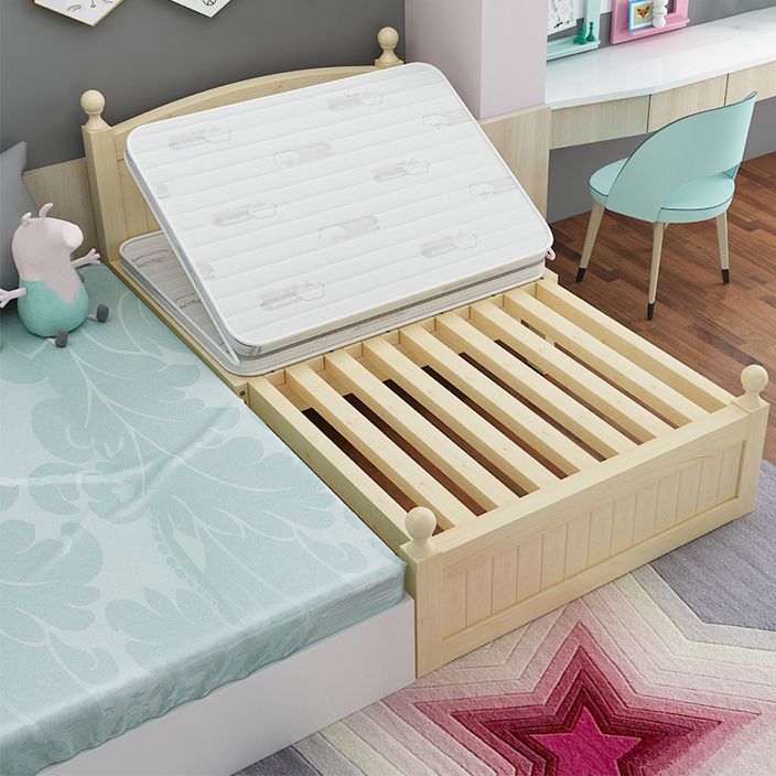 Solid Wood Convertible Crib Modern Nursery Crib with Mattress