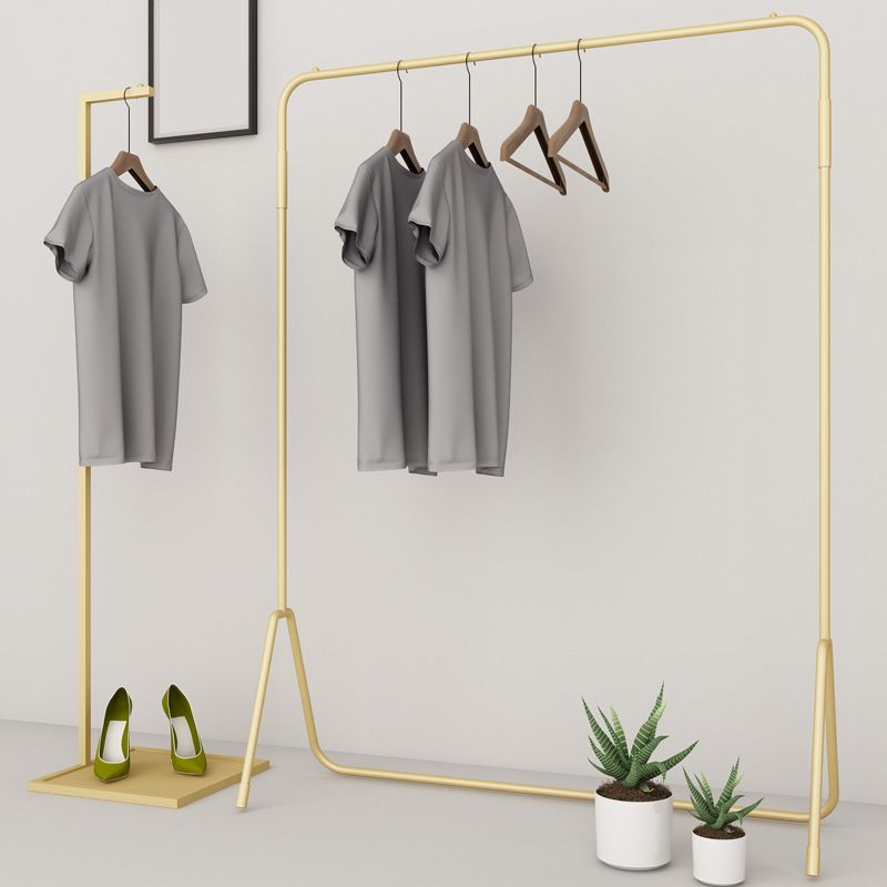 Luxurious Coat Hanger Free Standing Solid Color Metal Coat Rack