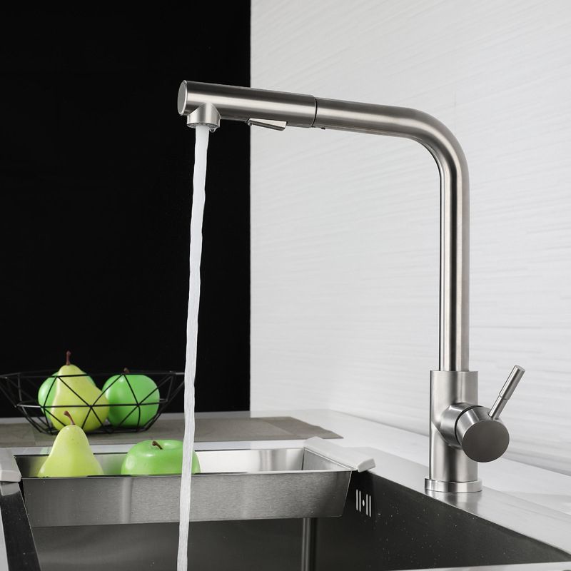 Kitchen Faucet Rod Handle Cold and Hot Controlled Kitchen Faucet