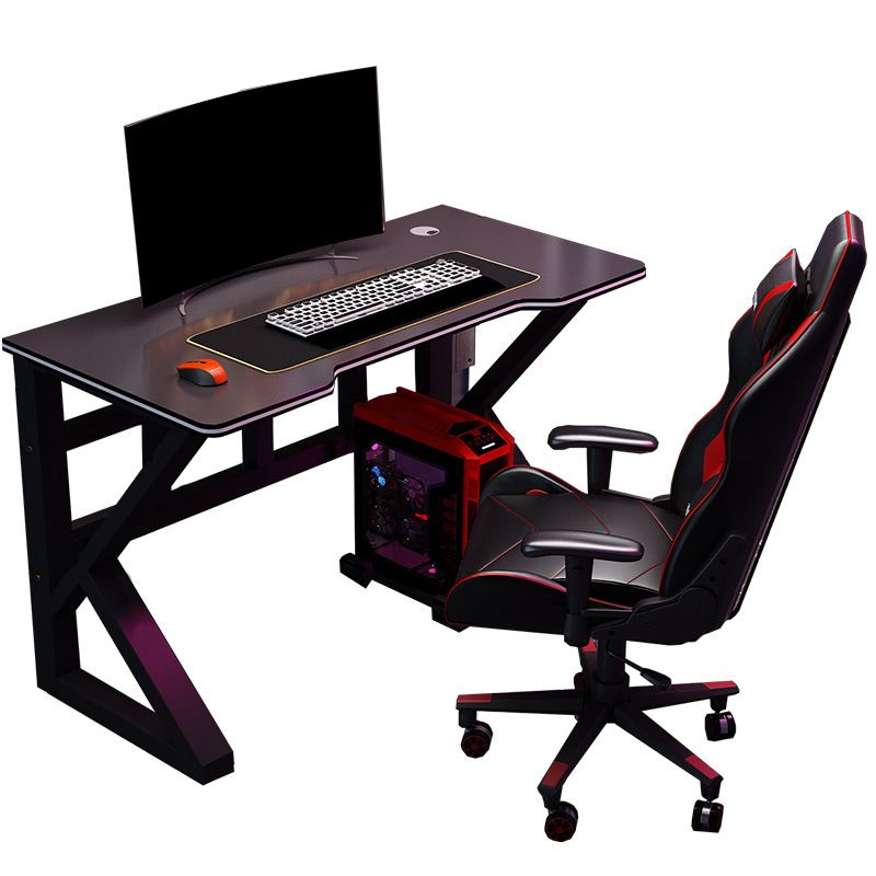 Cable Management Gaming Desk Ergonomic Rectangular Computer Desk for Home