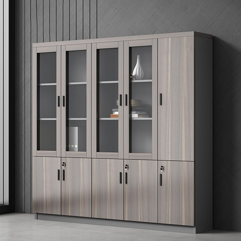 Industrial Cabinet Wood with Storage Shelves Vertical Filing Cabinet