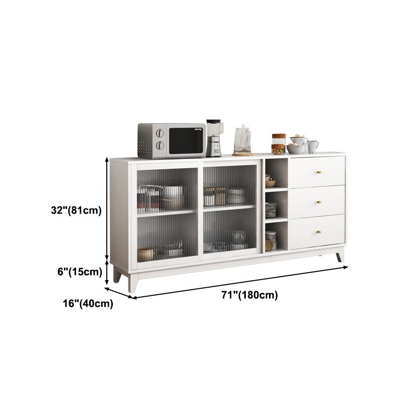 Rectangle Storage Sideboard Contemporary Wooden Kitchen Cabinet