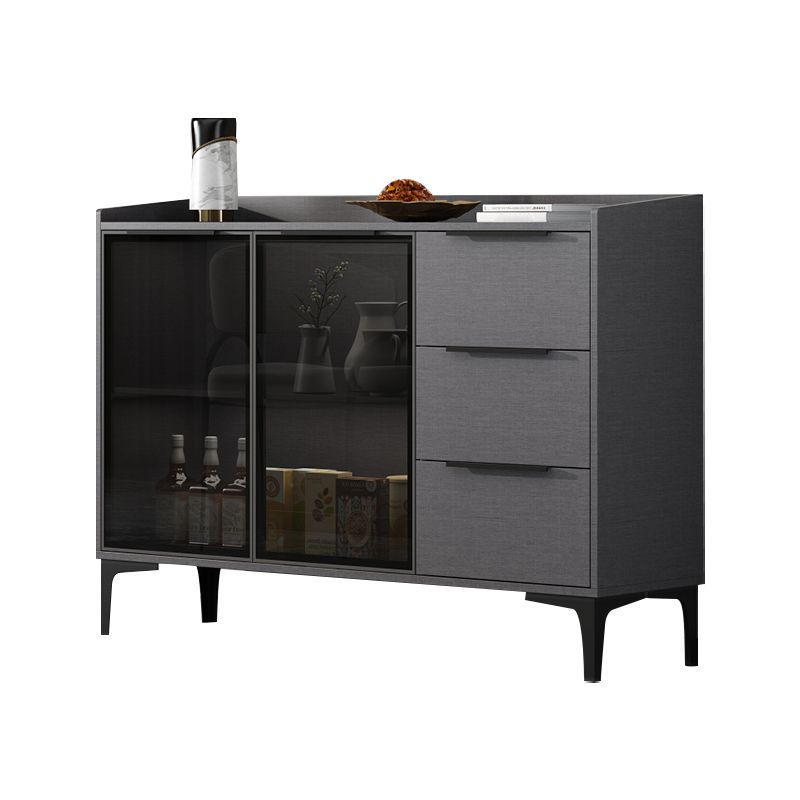 Modern Style Sideboard Sintered Stone Sideboard with Drawers for Living Room